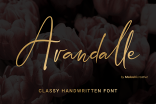 Arandalle Script: Elevating Campaign Visuals with Classy Handwritten Fonts