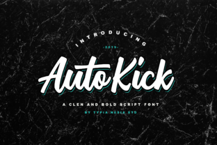 Auto Kick: A Stunning Script Font for Vintage Branding