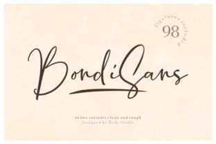 BondiSans: A Bold Script Handwritten Font for Editorial Design