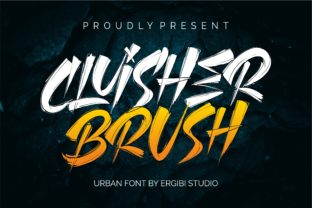 Cluisher Brush Typeface: Elevating Handmade Brand Identity