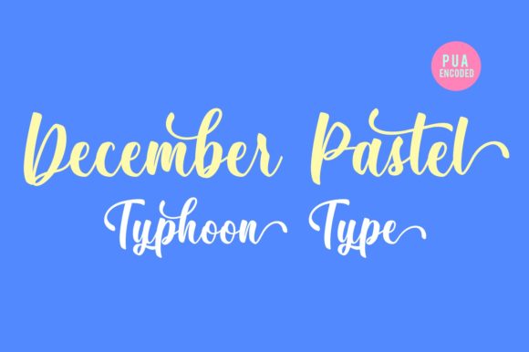 December Pastel: A Striking Script Font for Editorial Design
