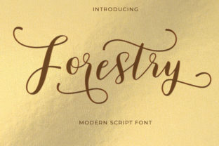 Forestry: A Natural Script Handwritten Font for Crafters and Sellers