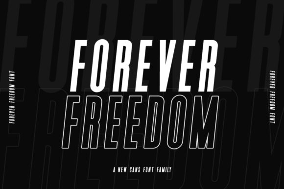 Forever Freedom Typeface for Modern Brand Identity