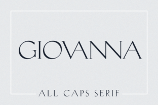 Giovanna: A Majestic Serif Font for Editorial Design