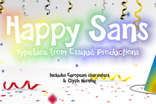Happy Sans Typeface for Whimsical Craft Projects