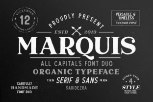 Marquis Duo: A Handmade Serif Typeface for Bold Campaign Design