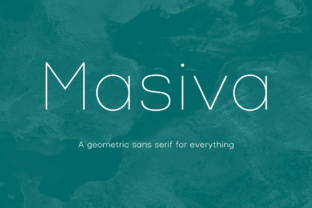 Masiva Family: A Modern Geometric Sans Serif for Editorial Design