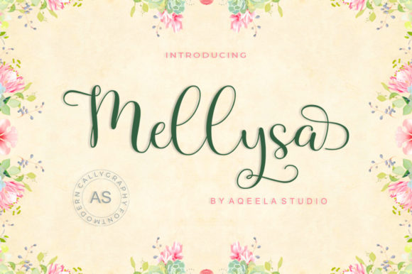 Mellysa: A Modern Calligraphy Typeface for Elegant Branding