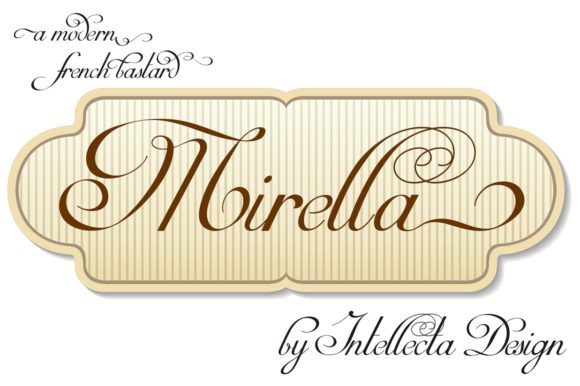 Mirella Script Typeface for Elegant Brand Identity