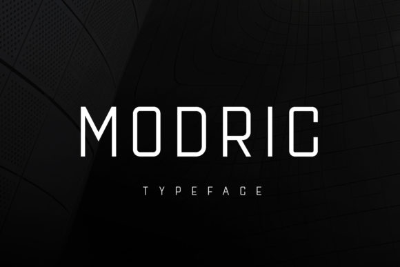 Modric Typeface for Bold Brand Identity and Signage