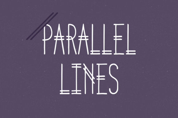 Parallel Lines Typeface for Modern Digital Branding