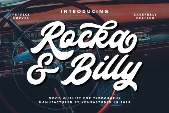 Rocka Billy Font: A Handwritten Typeface for Bold Branding
