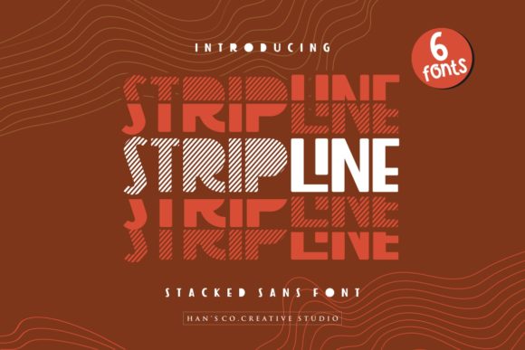 Strip Line Typeface for Modern Brand Identity Projects