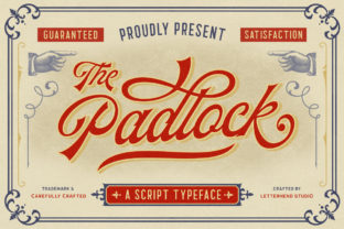 The Padlock: A Friendly Script Handwritten Font for Retro Branding