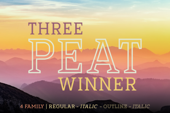 Three Peat Winner Family: A Script Handwritten Typeface for Editorial Design