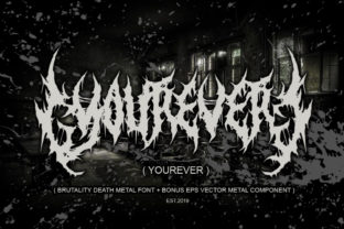 Yourever: A Brutal Blackletter Typeface for Dark Web Design